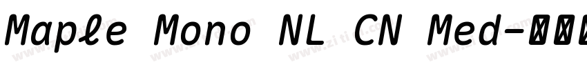 Maple Mono NL CN Med字体转换